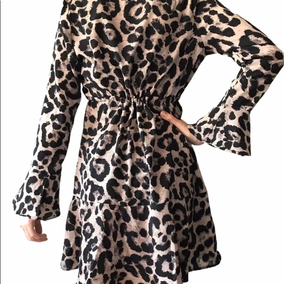 ‼️SOLD Leopard Print Dress Size Medium - Picture 3 of 5